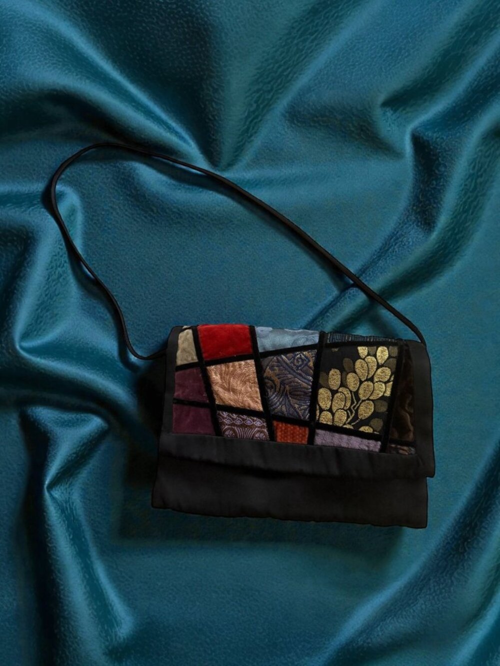 METROPOLITAN OPERA Vintage Costume Patchwork Cocktail Bag Clutch